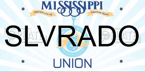 SLVRADO Mississippi License Plate
