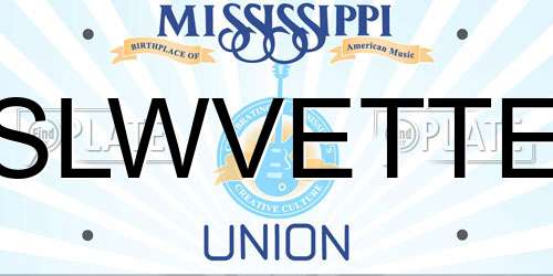 SLWVETTE Mississippi License Plate