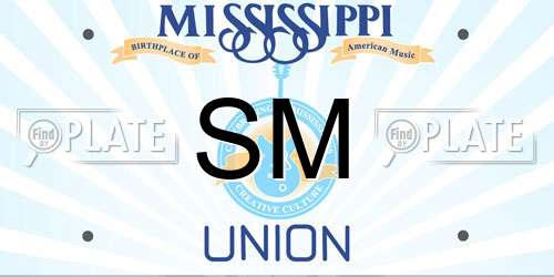 SM Mississippi License Plate