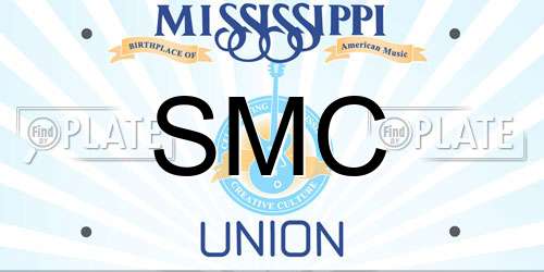 SMC Mississippi License Plate