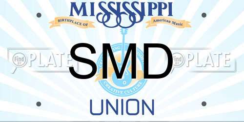 SMD Mississippi License Plate
