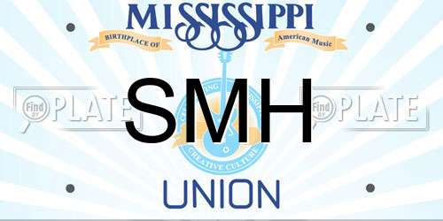 SMH Mississippi License Plate
