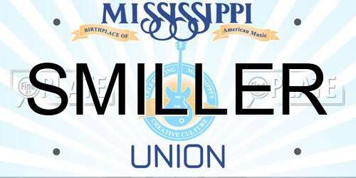 SMILLER Mississippi License Plate