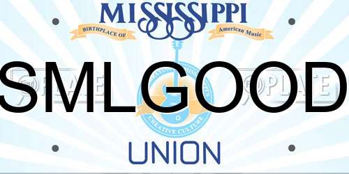 SMLGOOD Mississippi License Plate