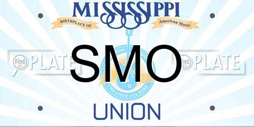SMO Mississippi License Plate