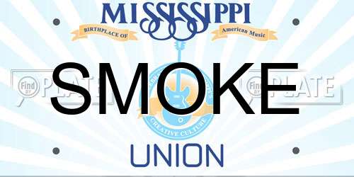 SMOKE Mississippi License Plate