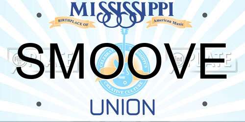 SMOOVE Mississippi License Plate