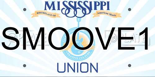 SMOOVE1 Mississippi License Plate