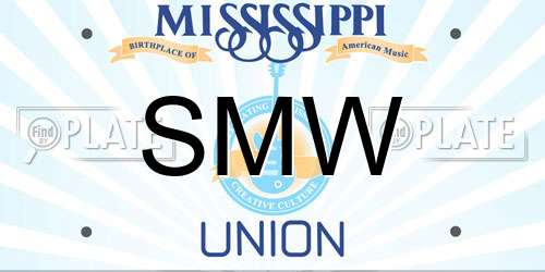 SMW Mississippi License Plate