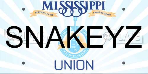 SNAKEYZ Mississippi License Plate