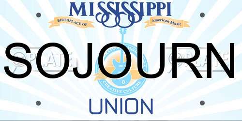 SOJOURN Mississippi License Plate