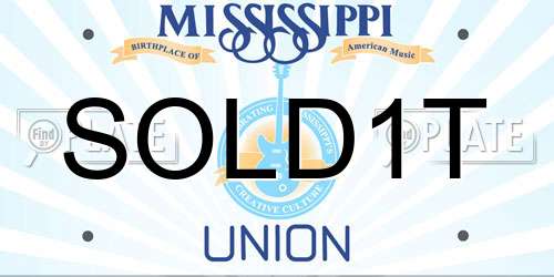 SOLD1T Mississippi License Plate