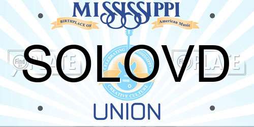 SOLOVD Mississippi License Plate