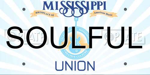 SOULFUL Mississippi License Plate