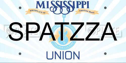 SPATZZA Mississippi License Plate