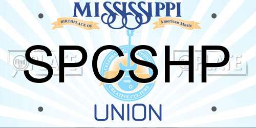SPCSHP Mississippi License Plate