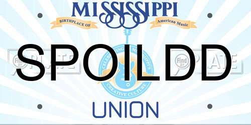 SPOILDD Mississippi License Plate
