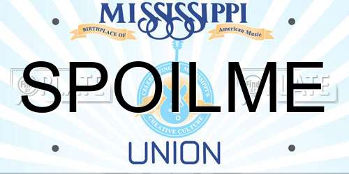 SPOILME Mississippi License Plate