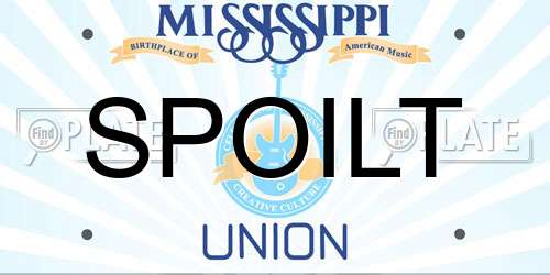 SPOILT Mississippi License Plate