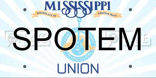 SPOTEM Mississippi License Plate