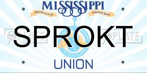 SPROKT Mississippi License Plate