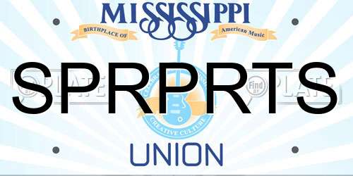SPRPRTS Mississippi License Plate