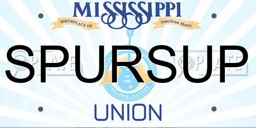 SPURSUP Mississippi License Plate