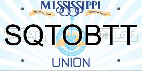 SQTOBTT Mississippi License Plate