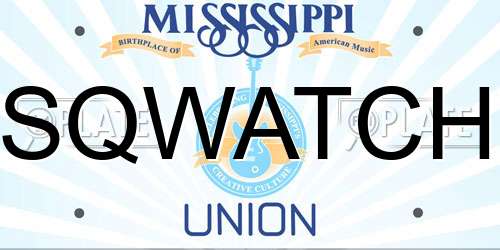 SQWATCH Mississippi License Plate