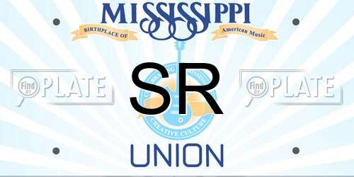 SR Mississippi License Plate