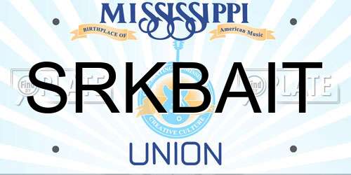 SRKBAIT Mississippi License Plate
