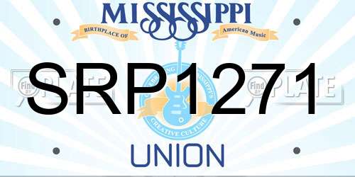 SRP1271 Mississippi License Plate