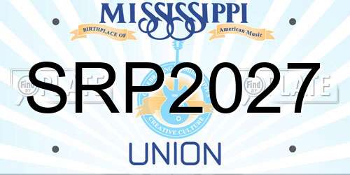 SRP2027 Mississippi License Plate