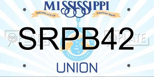SRPB42 Mississippi License Plate
