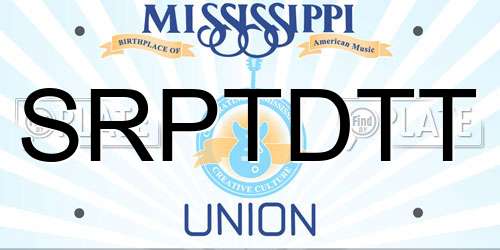 SRPTDTT Mississippi License Plate