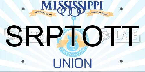 SRPTOTT Mississippi License Plate