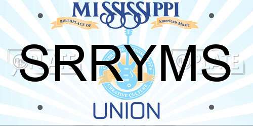 SRRYMS Mississippi License Plate