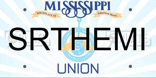 SRTHEMI Mississippi License Plate