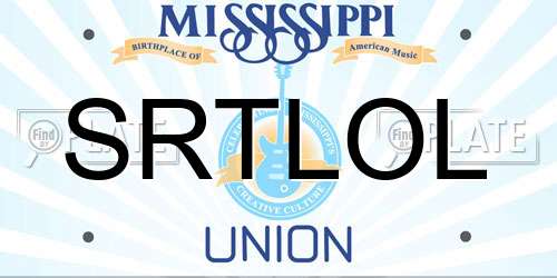 SRTLOL Mississippi License Plate