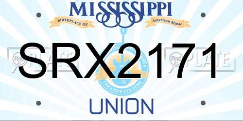 SRX2171 Mississippi License Plate