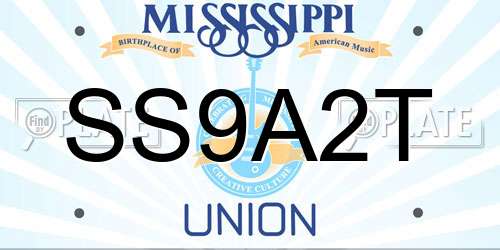 SS9A2T Mississippi License Plate