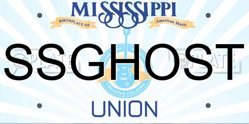 SSGHOST Mississippi License Plate