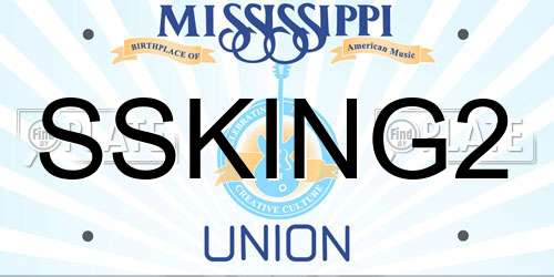 SSKING2 Mississippi License Plate
