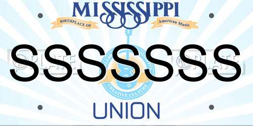 SSSSSSS Mississippi License Plate