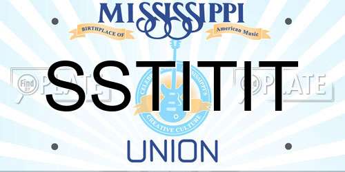 SSTITIT Mississippi License Plate