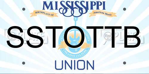 SSTOTTB Mississippi License Plate