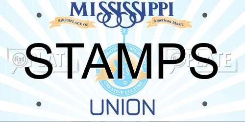 STAMPS Mississippi License Plate