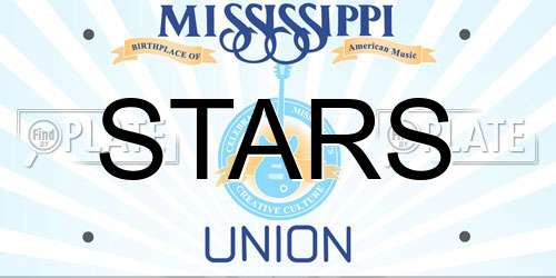 STARS Mississippi License Plate