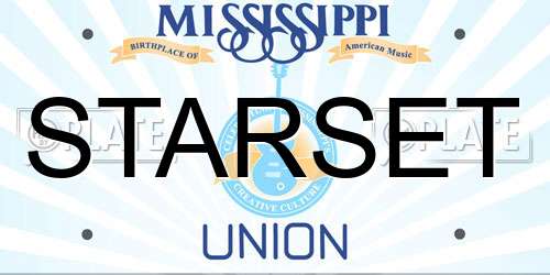 STARSET Mississippi License Plate