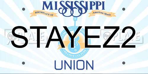 STAYEZ2 Mississippi License Plate